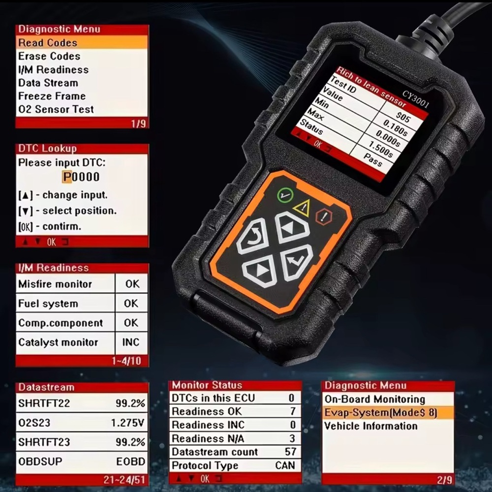 Car OBD2 Code Scanner Diagnostic Scanner Code Reader Erase Engine Fault - Picture 4 of 5